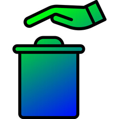 Trash bin icon