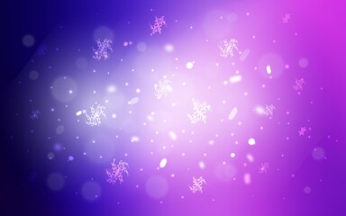 Obraz premium Vector pattern with christmas snowflakes.