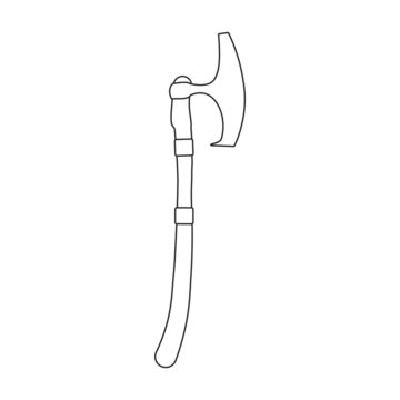 recommend clip art: Axe of medieval vector outline icon. Vector illustration weapon ancient on white background. Isolated outline illustration icon axe of medieval .