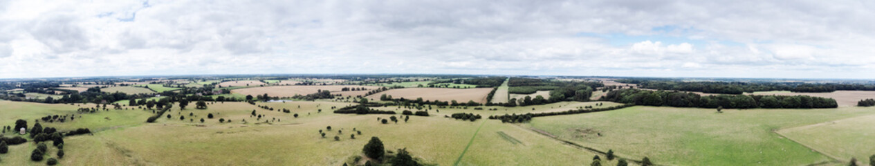 Fototapeta premium Panoramic image of Buckinghamshire countryside