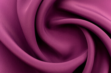 A piece of burgundy, violet, red cloth. Fabric texture for background and design works of art,...