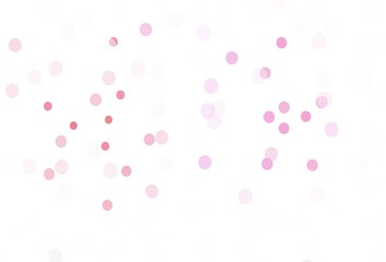 Light Pink vector background with xmas snowflakes.