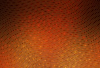 Dark Orange vector Abstract illustration with colored bubbles in nature style.