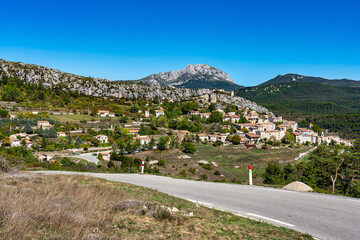 Trigance in Verdon Gorge, Gorges du Verdon in Provence, France