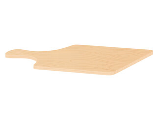 Wooden cutting board. Illustration isolated on white background.