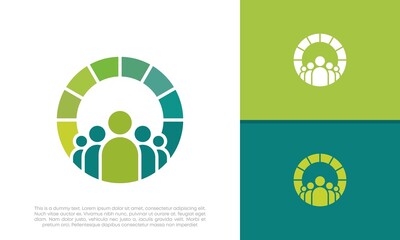 Global Community Logo Icon Elements Template. Community human Logo template vector. Community health care. Abstract Community logo