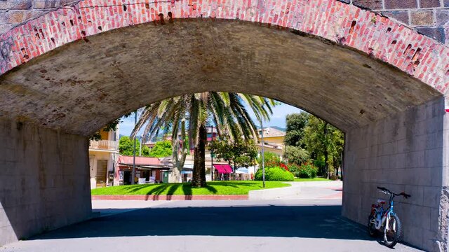 Levanto, La Spezia, IT - Levanto is town on the coast of Ligurian sea and included in the Cinque Terre National Park, the gateway to visit the Italian Riviera gems 4K CINEMATIC CAMERA RAW