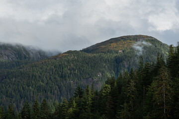 clouds over the mountains