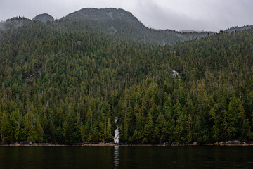 lake and mountains
