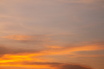 beautiful colorful sky and cloud in twilight time background