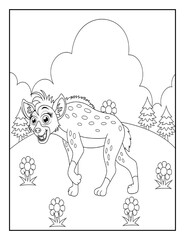 Animal Coloring Book Pages for Kids. Coloring book for children. Animals.