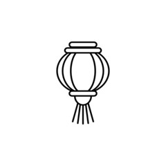chinese lantern icon in Asia set