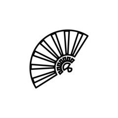 fan icon in Asia set