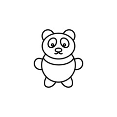 Obraz na płótnie Canvas Panda icon in Asia set
