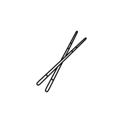 Sticks icon in Asia set
