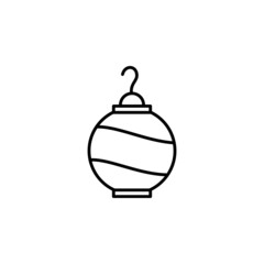 Chinese lantern icon in Asia set