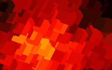 Dark Orange vector texture in rectangular style.