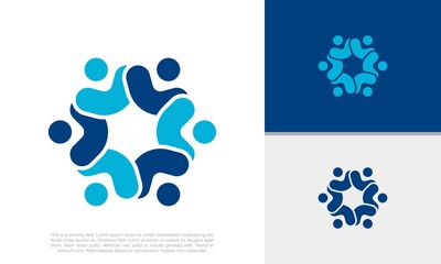 Human Resources Consulting Company, Global Community Logo. Social Networking logo designs.