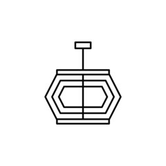 chandelier line icon Decoration set