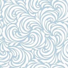 Blue and white  abstract seamless  pattern