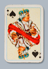 Patience Spielkarte König Pik