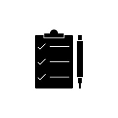 List and pen icon in feedback set