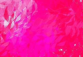 Light Pink vector template with chaotic shapes.