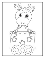 Circus Coloring Book Pages for Kids. Coloring book for children. Circus.