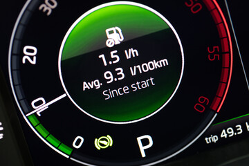 .electronic dashboard in car - Image
