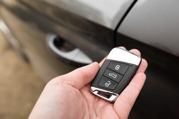 Keyless remote control system of a modern car - Image