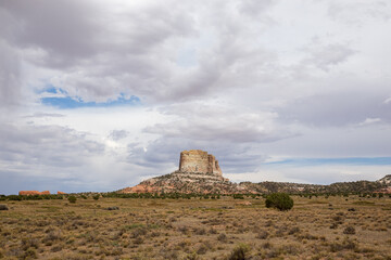 American southwest desert butte formation in Arizona, USA