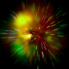 Big splash in universe. Space background. Colorful lights.The elements of this image furnished by NASA.