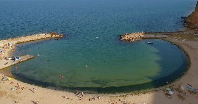 Aerial View of Bolata Beach
