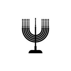 Jewish candles icon in Jewish set