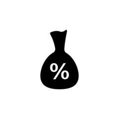 pouch, percent sign icon in Loan Related set