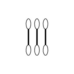 cotton swabs icon in Microbes set