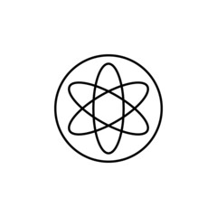 atom sign icon in Mobile network set