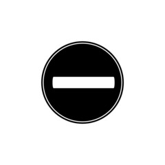 Prohibition sign icon in Safety set
