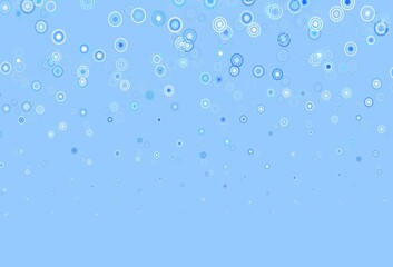 Light BLUE vector template with circles.