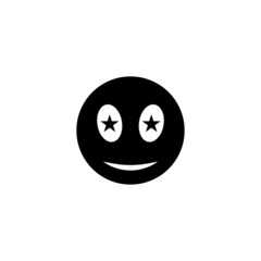 emoji, stars in the eyes icon in emoji set