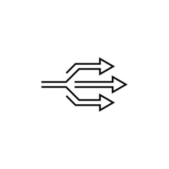 Three forward arrows icon in Transition set