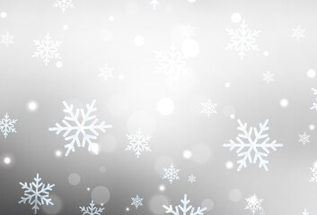 Light Gray vector pattern in Christmas style.