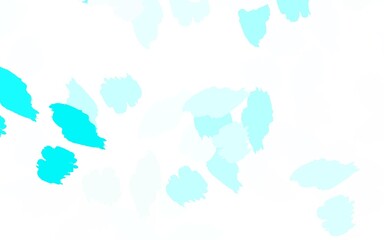 Light Green vector template with chaotic shapes.
