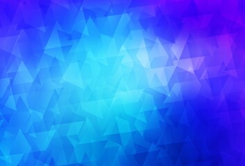 Fototapeta premium Light Pink, Blue vector backdrop with rhombus.