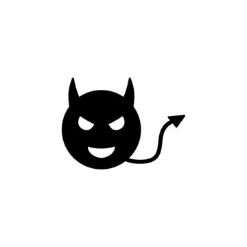 Devil, demon icon in Good and evil set