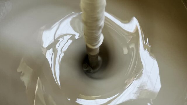Mixer machine used to make ceramic clay