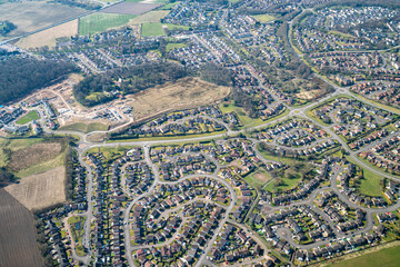 aerial view of the village