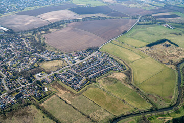 aerial view of the village