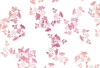 Light Pink vector texture with abstract forms.