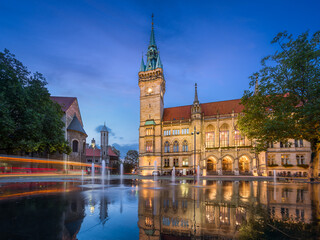 Town Hall of Brunswick (Braunschweig), Germany - obrazy, fototapety, plakaty